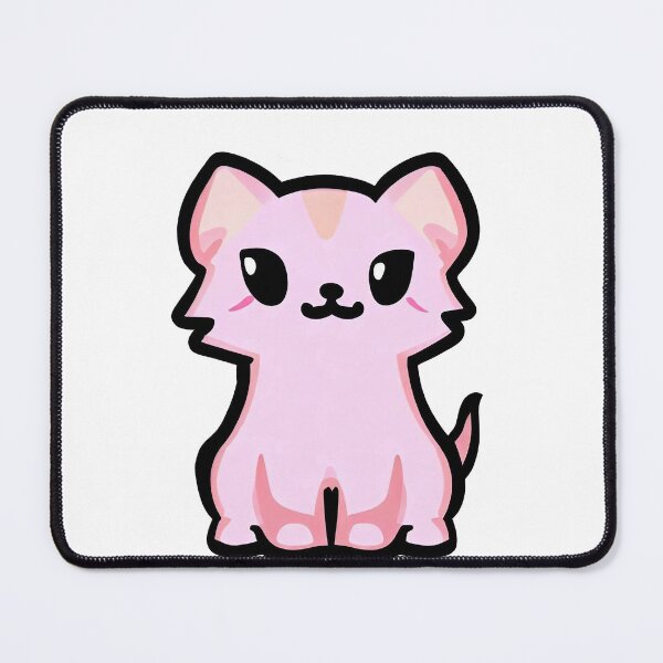 Item preview, Pink cat sticker designed and sold by CRAFTARTTR.