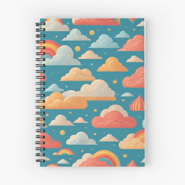 Item preview, Dreamy Rainbow and Cloud Pattern designed and sold by SoftLivingCore.