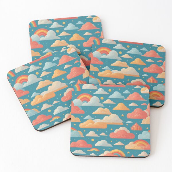 Item preview, Dreamy Rainbow and Cloud Pattern designed and sold by SoftLivingCore.