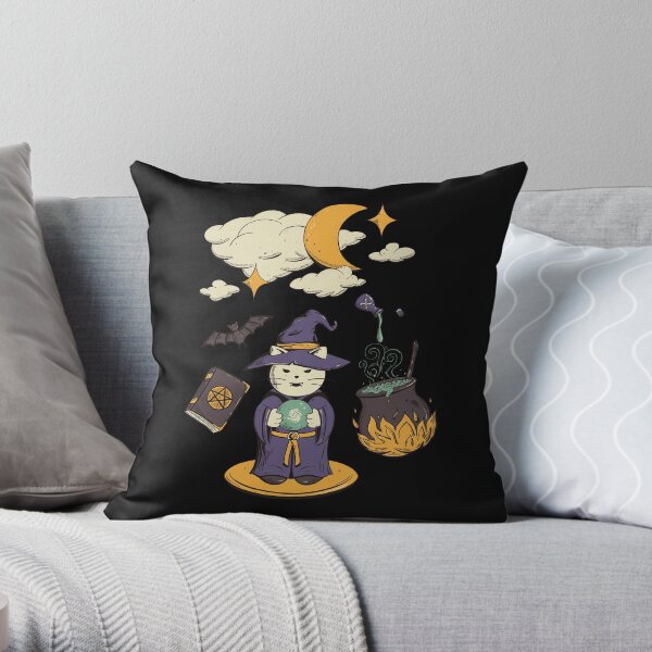 Evil wizard  Throw Pillow