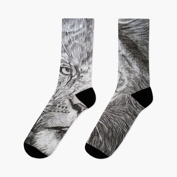 Item preview, Lion Deep Eyes pencil drawing designed and sold by MubaraksArt.