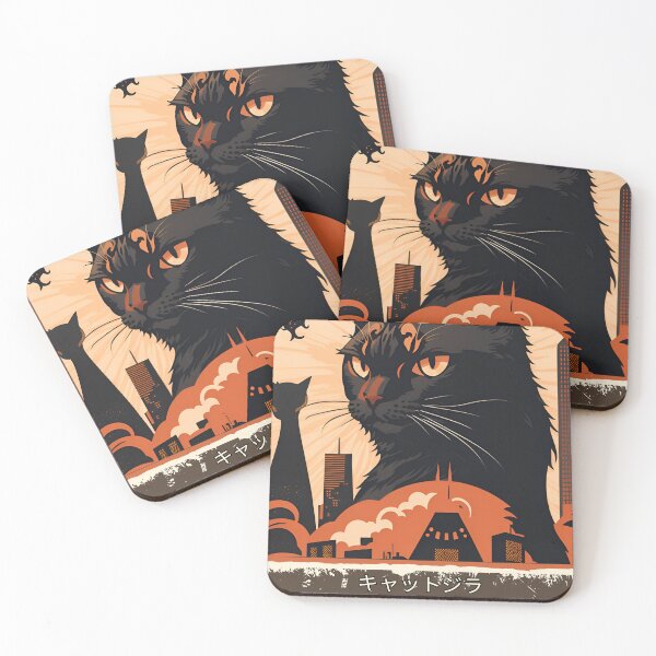Item preview, Catzilla Unleashed - Feline Fury Meets Art designed and sold by ElLocoMus.