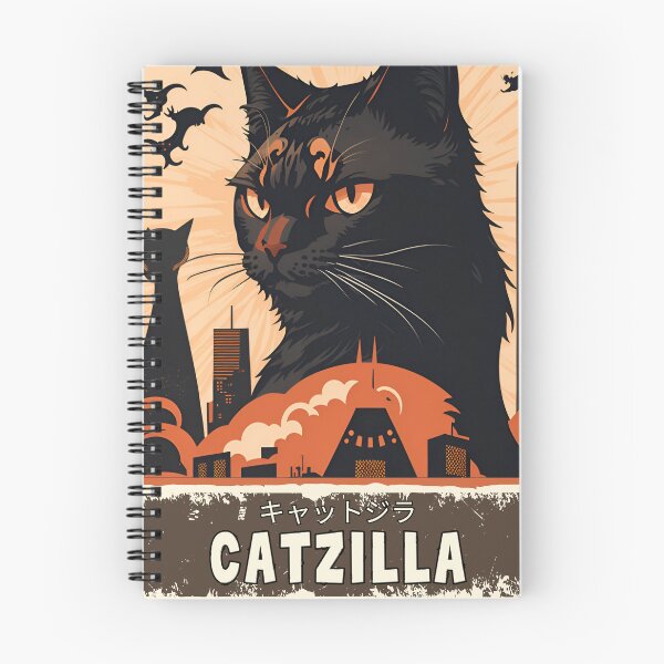 Item preview, Catzilla Unleashed - Feline Fury Meets Art designed and sold by ElLocoMus.