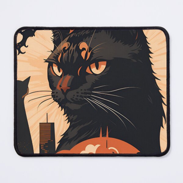 Item preview, Catzilla Unleashed - Feline Fury Meets Art designed and sold by ElLocoMus.