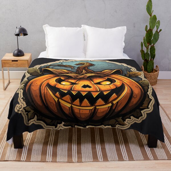 Item preview, Spooky Jack-o'-Lantern: Halloween's Haunting Glow designed and sold by TrendyArtInk.