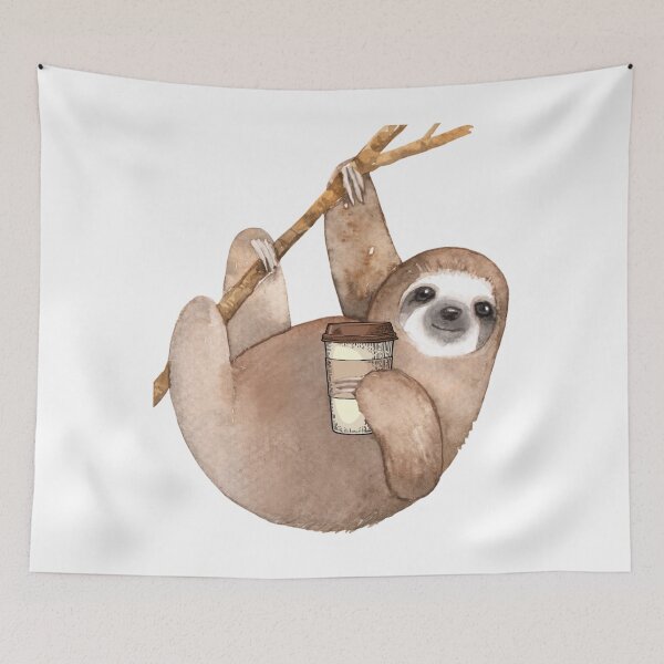 Item preview, Three Toed Sloth Just Hangin' Out Enjoying designed and sold by Vincentoyer.