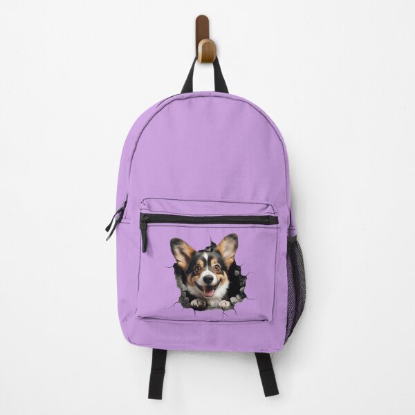 Artikelvorschau, Welsh Corgi-Hunderasse springt aus der Wand #6 entworfen und verkauft von DogDigiArt.