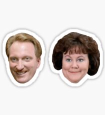 Ferris Bueller's Day Off - Rooney and Grace Head Stickers Sticker