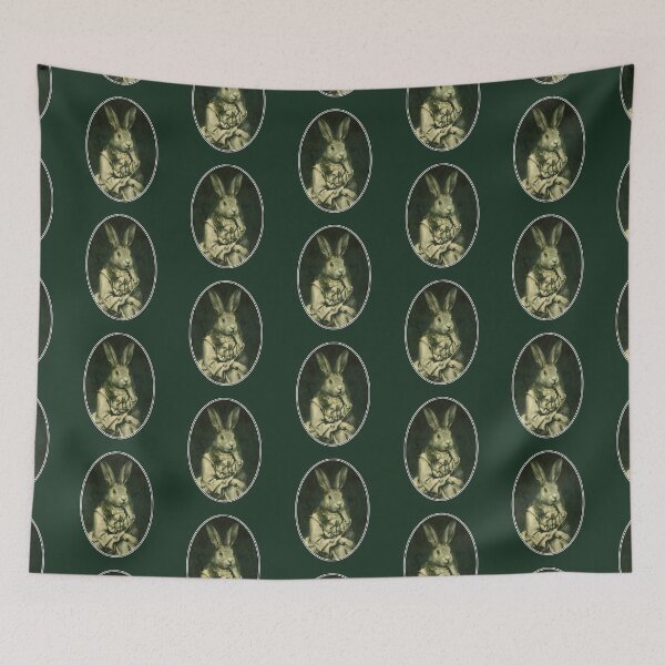 Item preview, Victorian Hare Girl Oval Design designed and sold by mictomart.