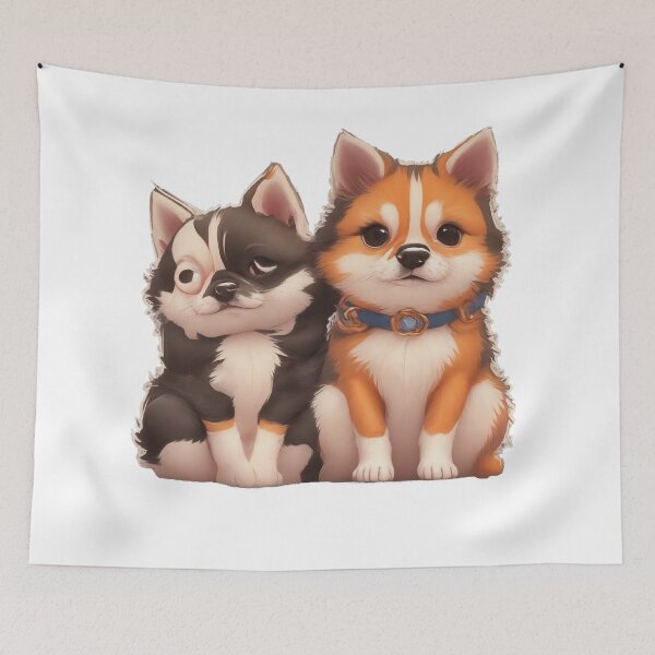 Item preview, Cute Dog and Ugly Dog designed and sold by NidADesign.