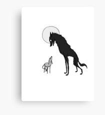 Wolf and Goat Canvas Print