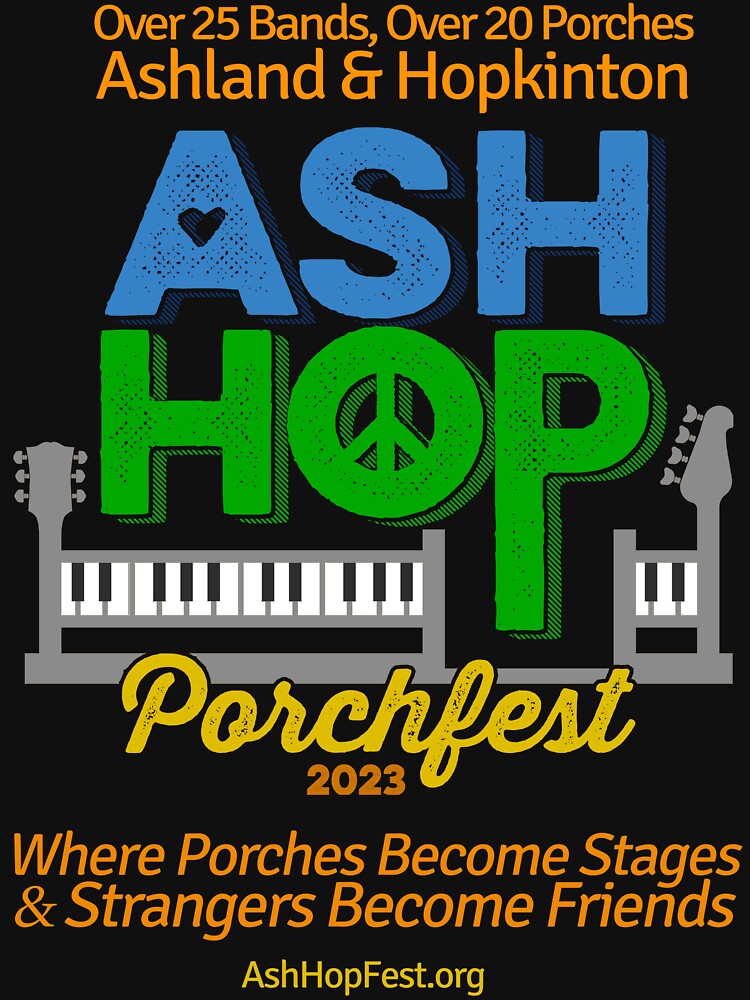 Thumbnail 7 of 7, Classic T-Shirt, AshHop Porchfest - Ashland & Hopkinton (AshHopPorchFest2-2023-09) designed and sold by Regal-Music.