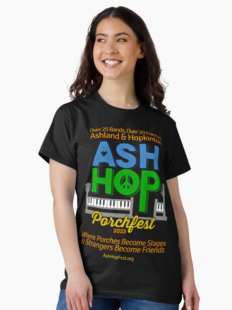 Thumbnail 2 of 7, Classic T-Shirt, AshHop Porchfest - Ashland & Hopkinton (AshHopPorchFest2-2023-09) designed and sold by Regal-Music.