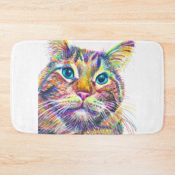 Item preview, Colorful Tabby Cat designed and sold by Kitslam Art.