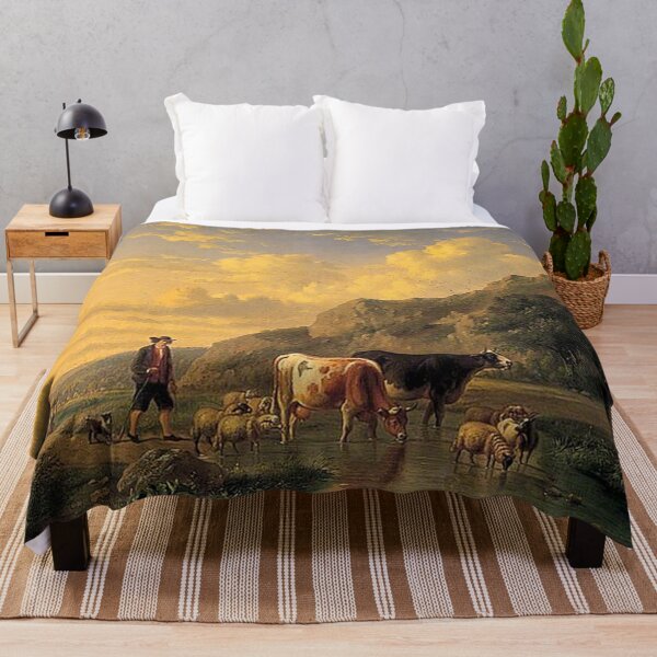 Item preview, Shepherd with Animals designed and sold by tomorrowsart.