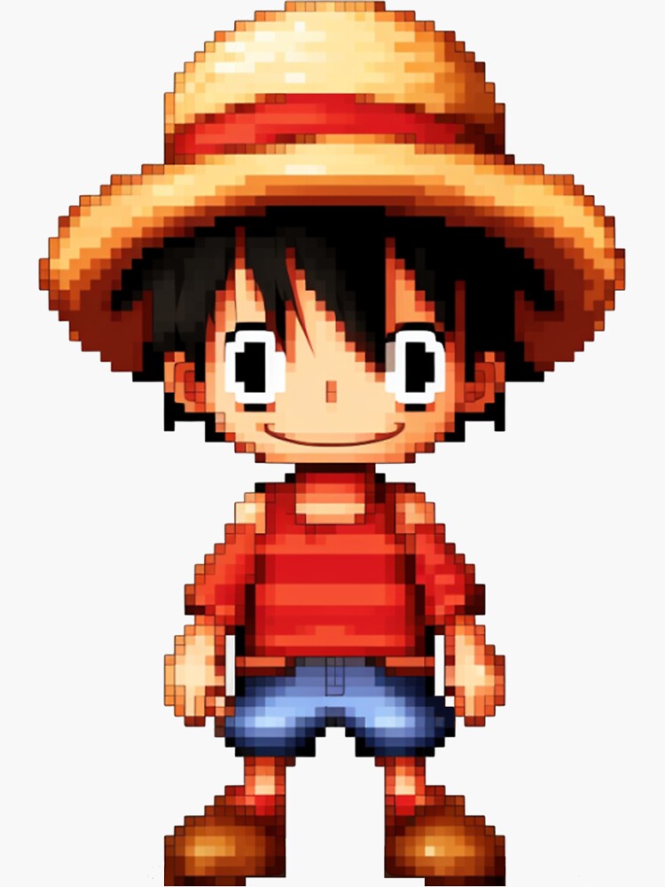 One Piece Pixel-art Stickers by Kaminari7x on DeviantArt