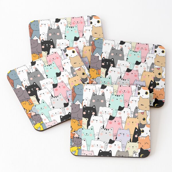Item preview, Cute Kitten Pattern for all Cat Lovers designed and sold by TenOversix.