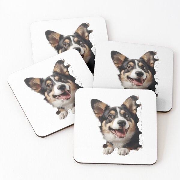 Item preview, Welsh Corgi Dog Breed Popping Out of The Wall #5 designed and sold by DogDigiArt.