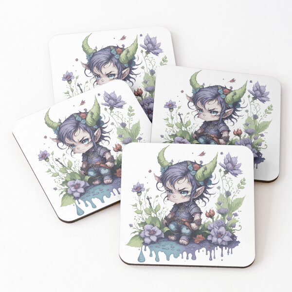 Item preview, Chibi Tiefling designed and sold by TrickstersTrove.