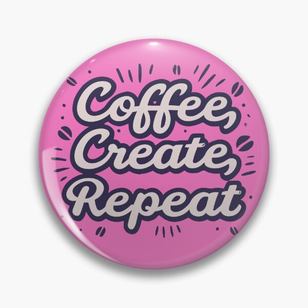 Item preview, Coffee, Create, Repeat | Coffee text design  designed and sold by ZingZone.
