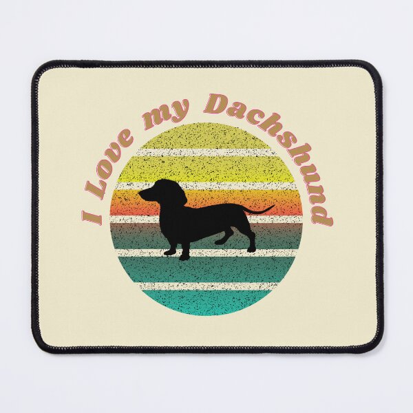 Item preview, Retro Sunset and Dachshund Dog designed and sold by zibziby.