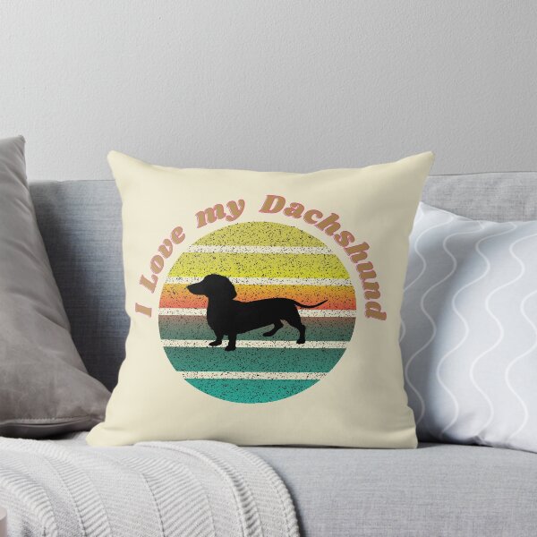 Item preview, Retro Sunset and Dachshund Dog designed and sold by zibziby.