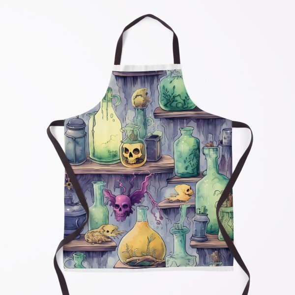 Item preview, Witch’s brew potion lab in seamless pattern designed and sold by mlis.arts.