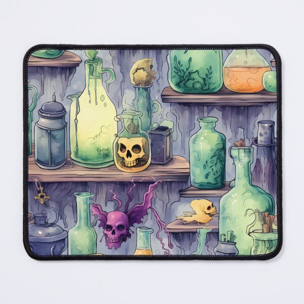 Item preview, Witch’s brew potion lab in seamless pattern designed and sold by mlis.arts.