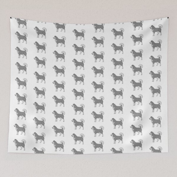 Item preview, Alaskan malamute gray and white  designed and sold by Cynthiaetal.