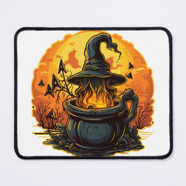 Item preview, Spooky Halloween Witch Cauldron Hat designed and sold by Artwyz.