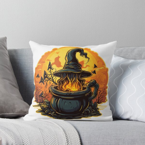 Item preview, Spooky Halloween Witch Cauldron Hat designed and sold by Artwyz.
