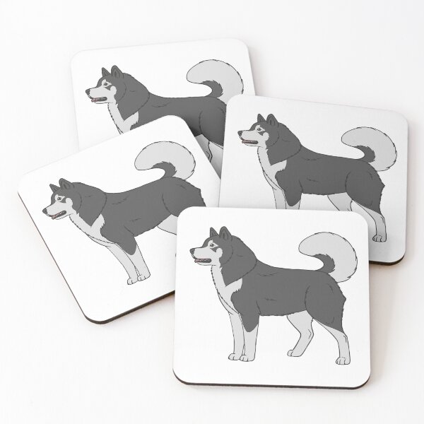 Item preview, Alaskan malamute black and white  designed and sold by Cynthiaetal.