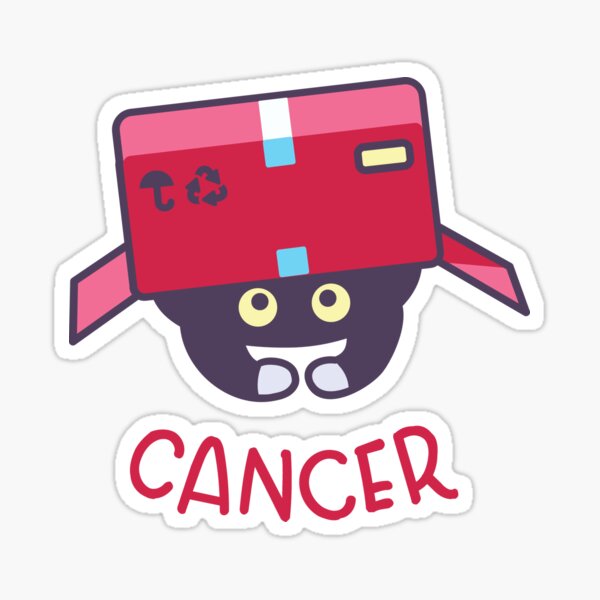 Funny Cancer Cat Horoscope Tshirt - Astrology and Zodiac Gift Ideas! Sticker