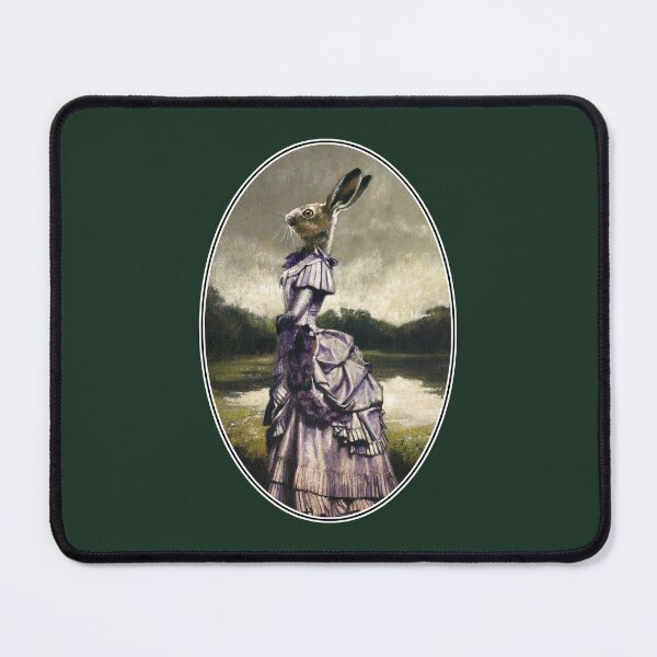 Item preview, Victorian Hare Lady Oval Design designed and sold by mictomart.