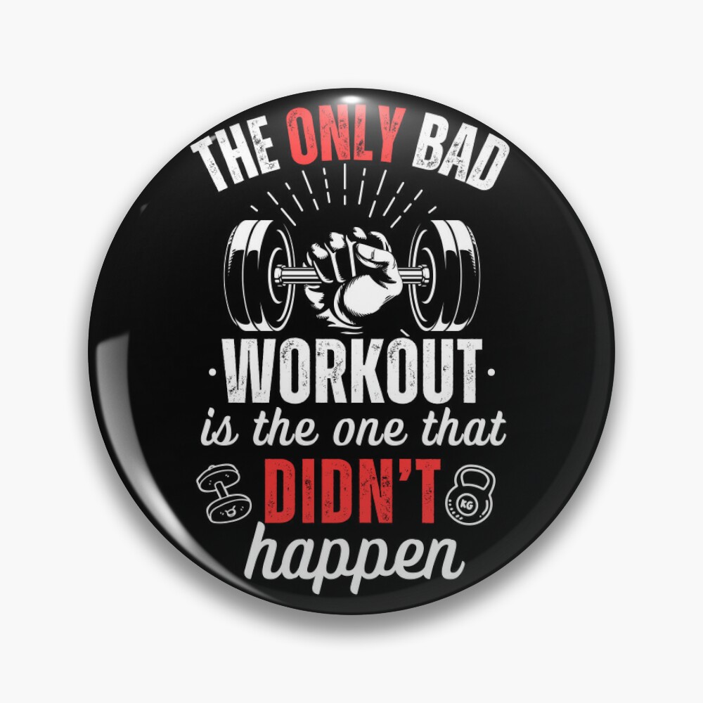 The Only Bad Workout Gym Quote Water Bottle by #GymGoals