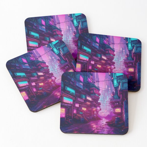 Item preview, Cyberpunk Empty City Street designed and sold by Ink Art Design.
