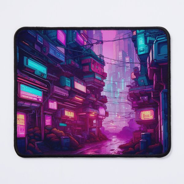 Item preview, Cyberpunk Empty City Street designed and sold by Ink Art Design.