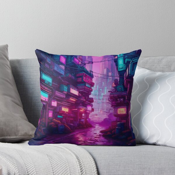 Item preview, Cyberpunk Empty City Street designed and sold by Ink Art Design.