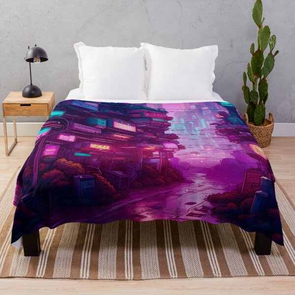 Item preview, Cyberpunk Empty City Street designed and sold by Ink Art Design.