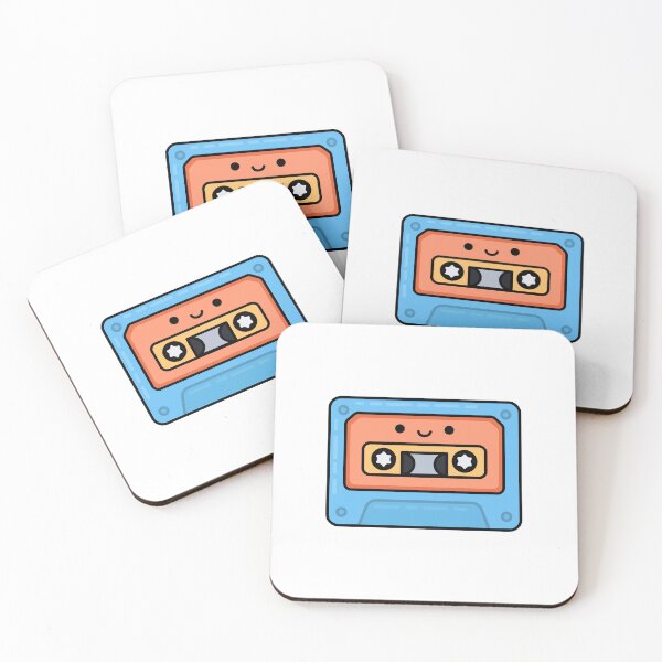 Item preview, Blue and Orange Cassette designed and sold by SideQuestDoodles.