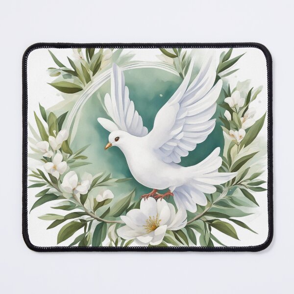 Item preview, Elegant White Peace Dove designed and sold by GreatThouART.
