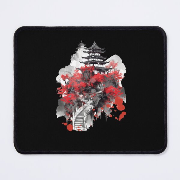 Item preview, Japanese anchient building in watercolor style designed and sold by TeePulseMania.