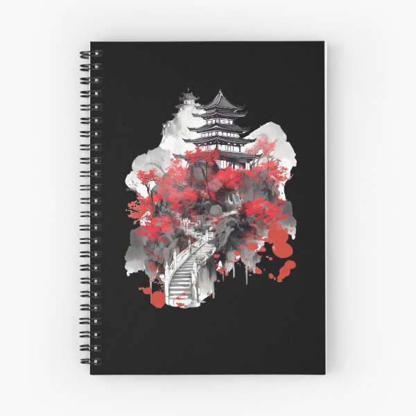 Artikelvorschau, Japanisches antikes Gebäude im Aquarellstil entworfen und verkauft von TeePulseMania.