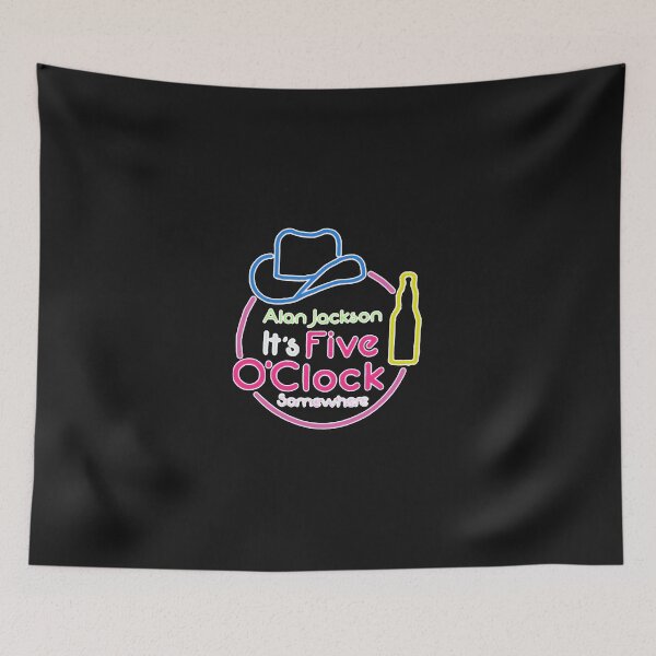 Item preview, Alan-Jackson-Its-Five-oclock-Somwhere-Neon-- designed and sold by GarrexattPatric.