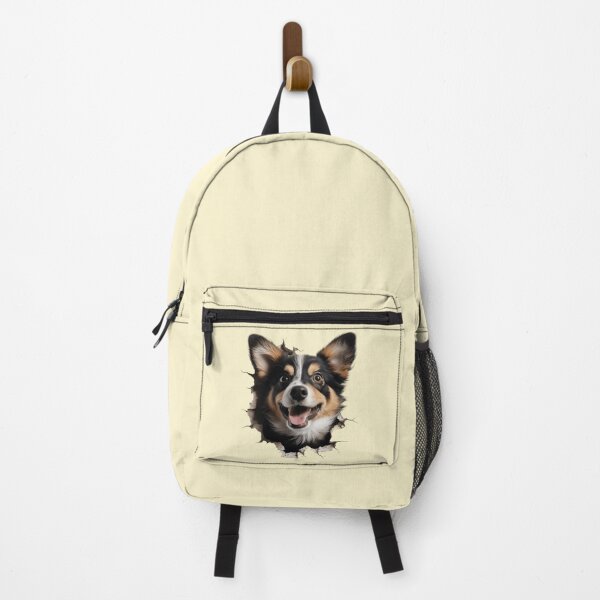 Artikelvorschau, Welsh Corgi-Hunderasse springt aus der Wand #3 entworfen und verkauft von DogDigiArt.