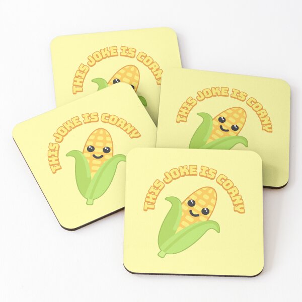 Item preview, This Joke Is Corny! Cute Corn Cartoon designed and sold by PMCreative.