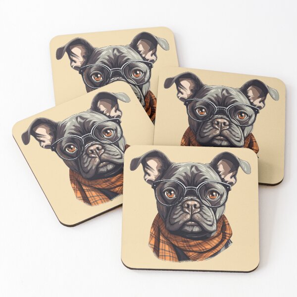 Item preview, Hipster French Bulldog designed and sold by ZombieLH.
