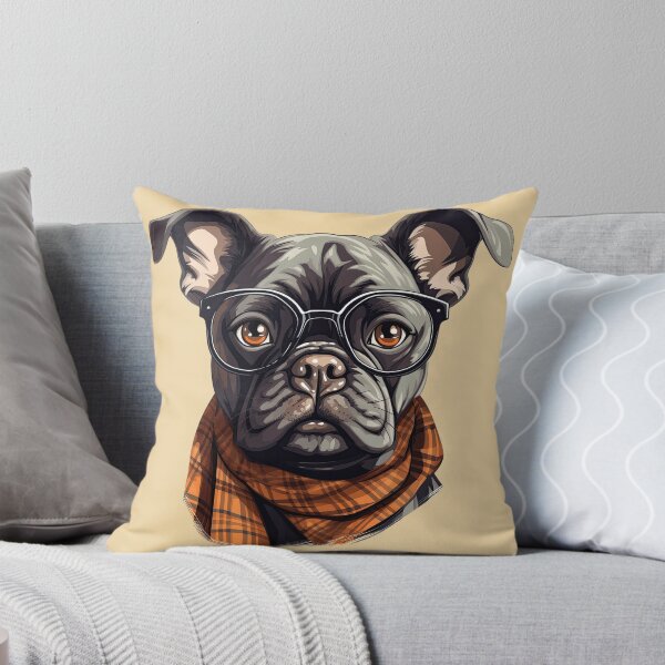 Item preview, Hipster French Bulldog designed and sold by ZombieLH.