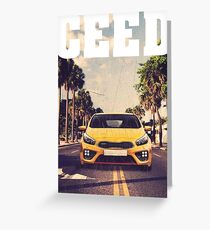 Ceed GT & quot; Palm Beach & quot; Greeting Card