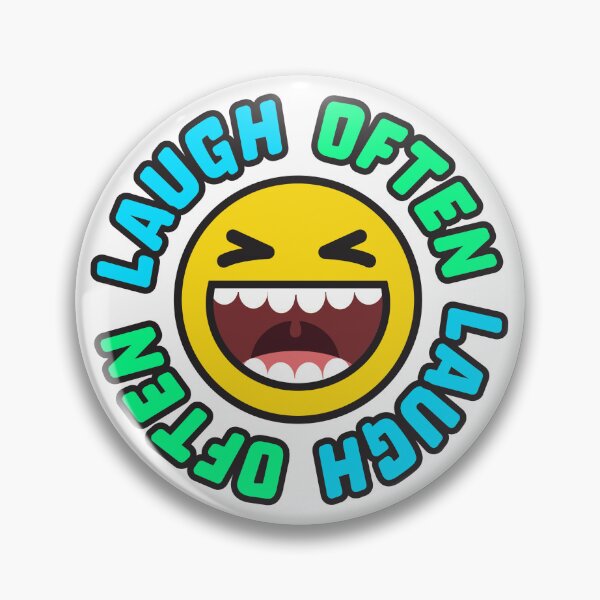 Artikelvorschau, Lachen Sie oft und lächeln Sie Emoji – seien Sie positiv! entworfen und verkauft von BrightRain.